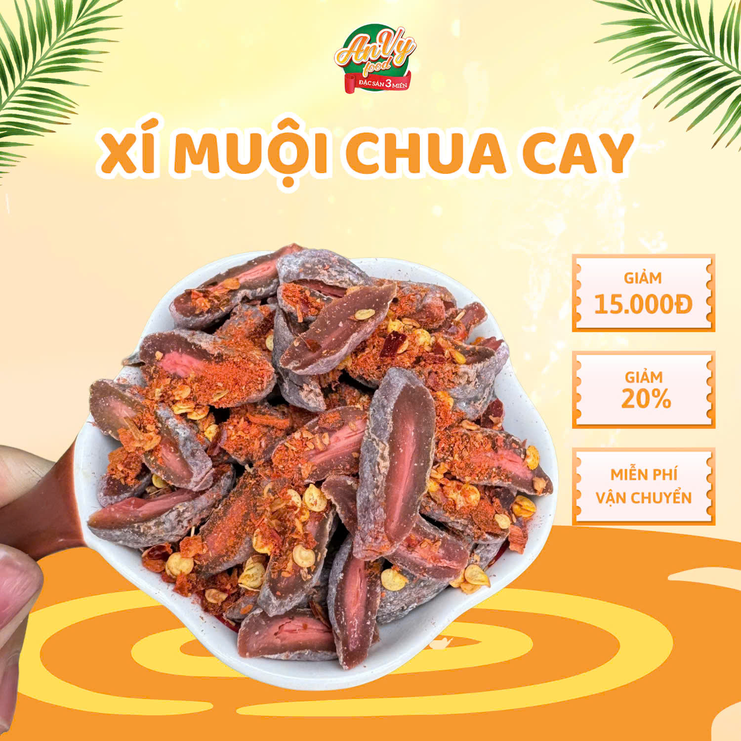 Xí Muội Lắc Ớt Chua Cay