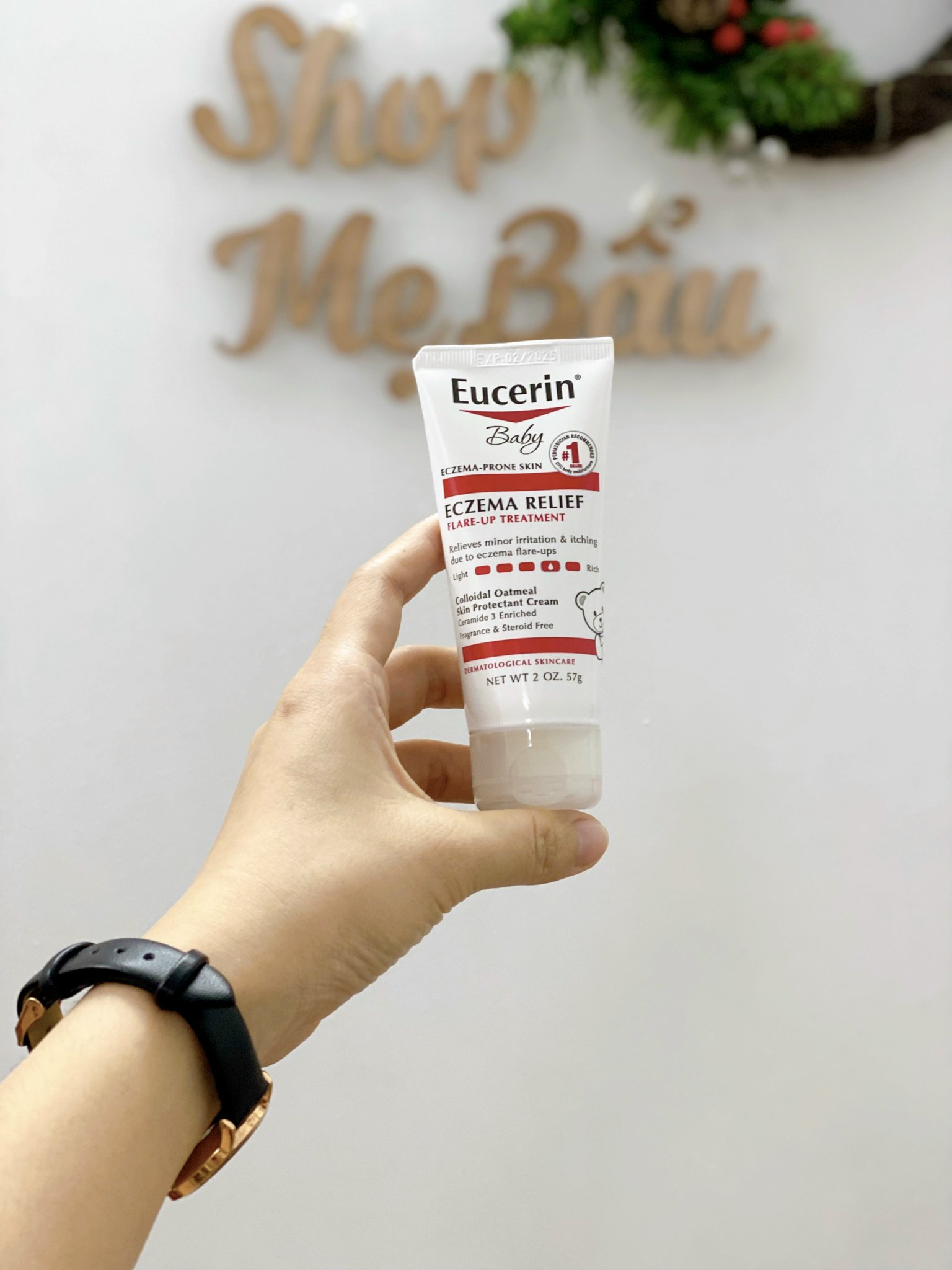 Kem dưỡng ẩm da chàm cho bé Eucerin