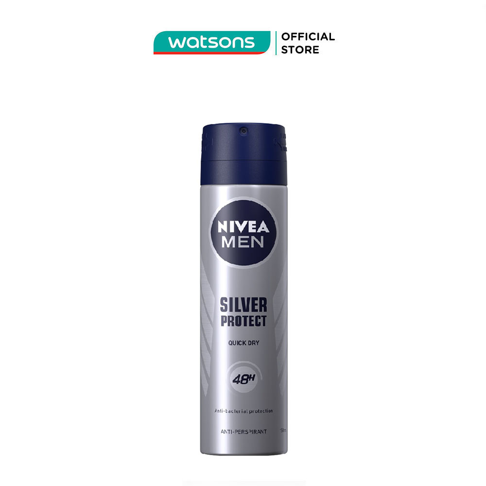 Xịt ngăn mùi nam phân tử bạc nivea 150ml