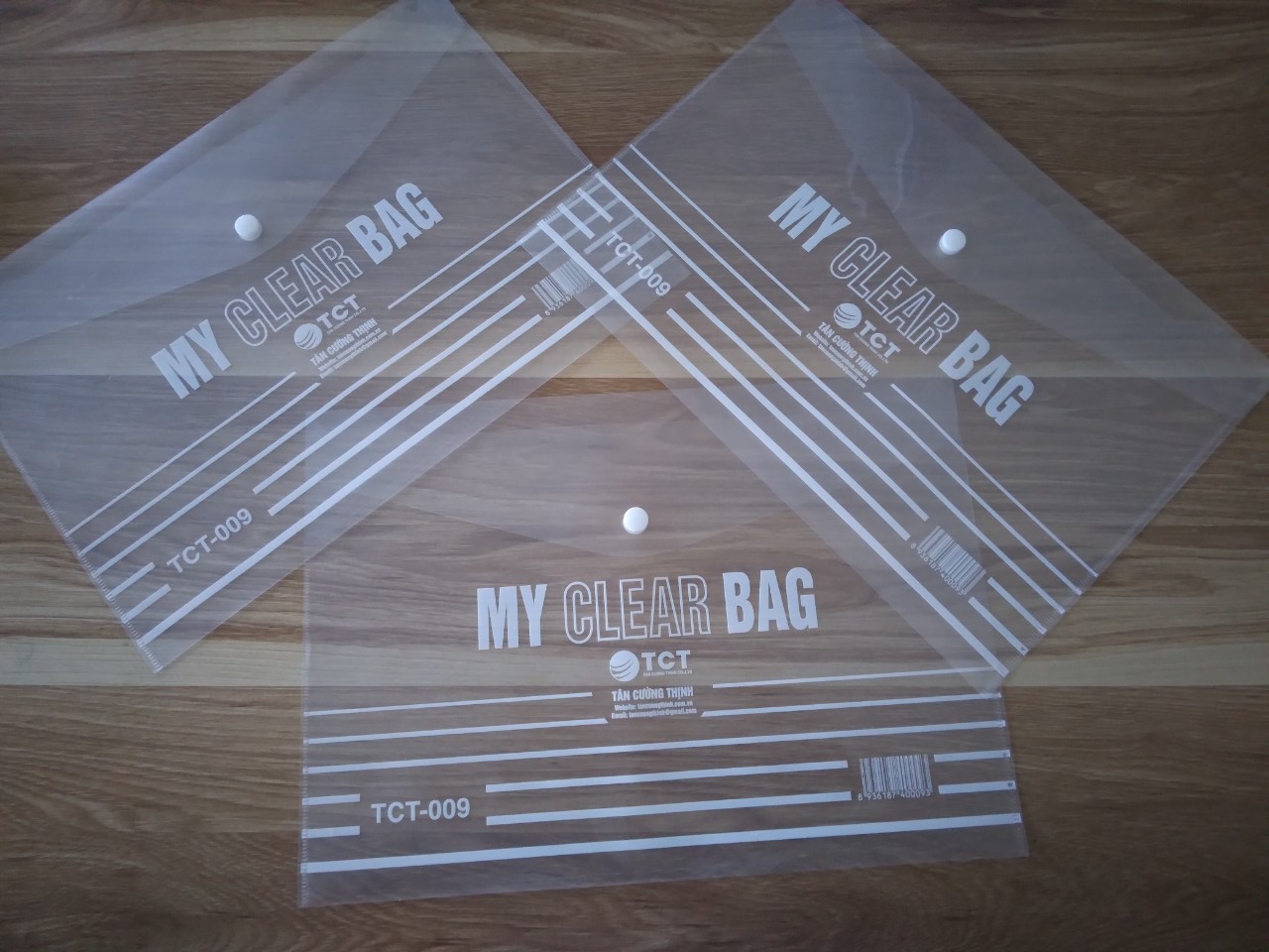 Tập 20 túi clear bag khổ a4 tct009 mỏng dai
