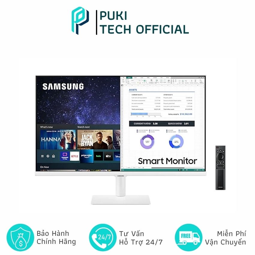 Màn Hình Máy Tính PC Samsung LS32AM501NEXXV/ 32inch FHD/ VA/ 60Hz/ WL BT/ Loa/ 3Yrs -PUKI Tech Official- PUKI156 Hàng Chính Hãng, Chất Lượng Tốt, Bền Bỉ, Màu Sắc Trung Thực, Phù Hợp Văn Phòng, Gia Đình, Gaming