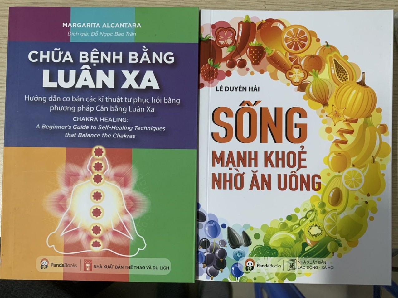 Sách - Combo 2 cuốn Sống mạnh khỏe nhờ ăn uống + Chữa bệnh bằng luân xa