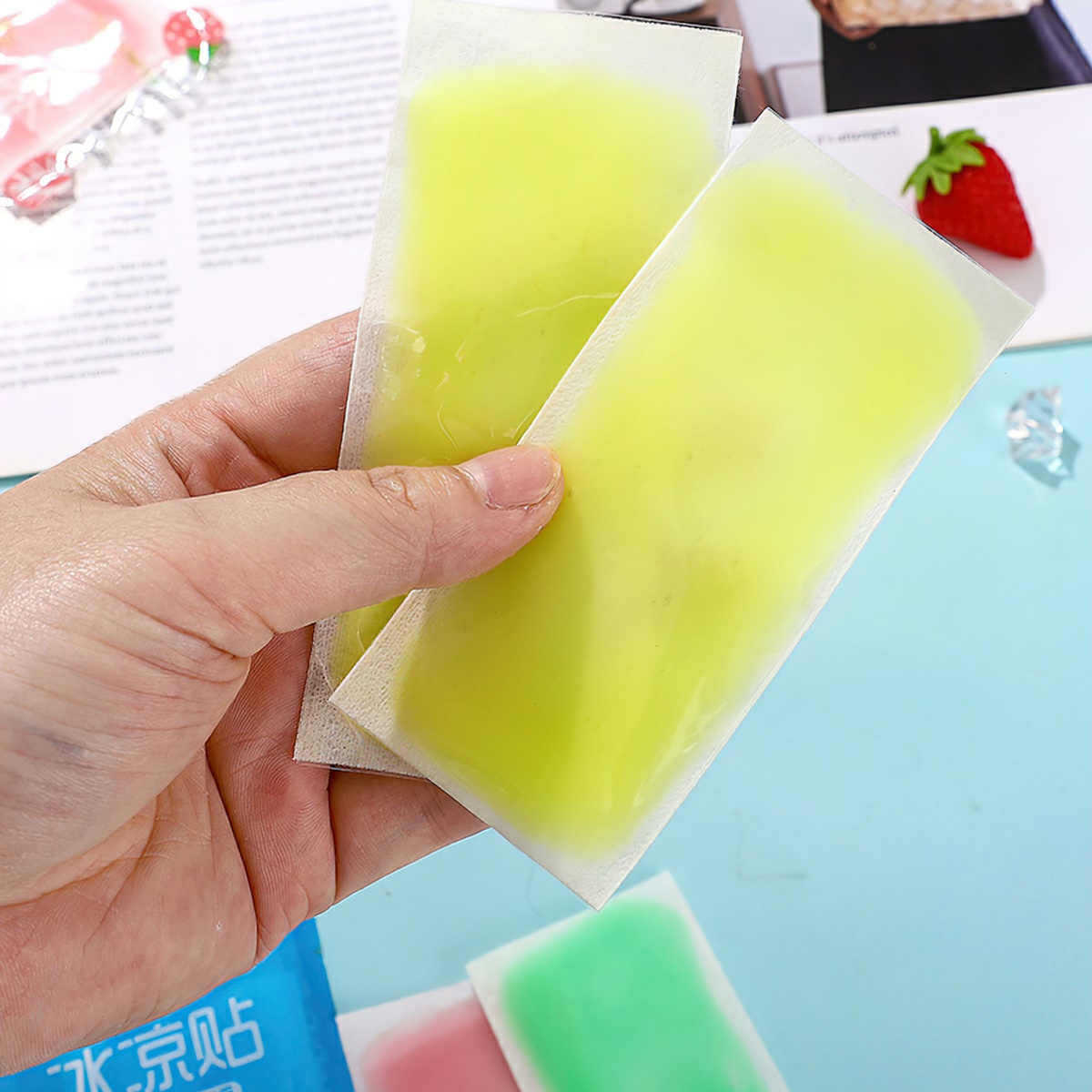 Pack of 2 Body Cooling Cold Patches to Prevent Sunstroke