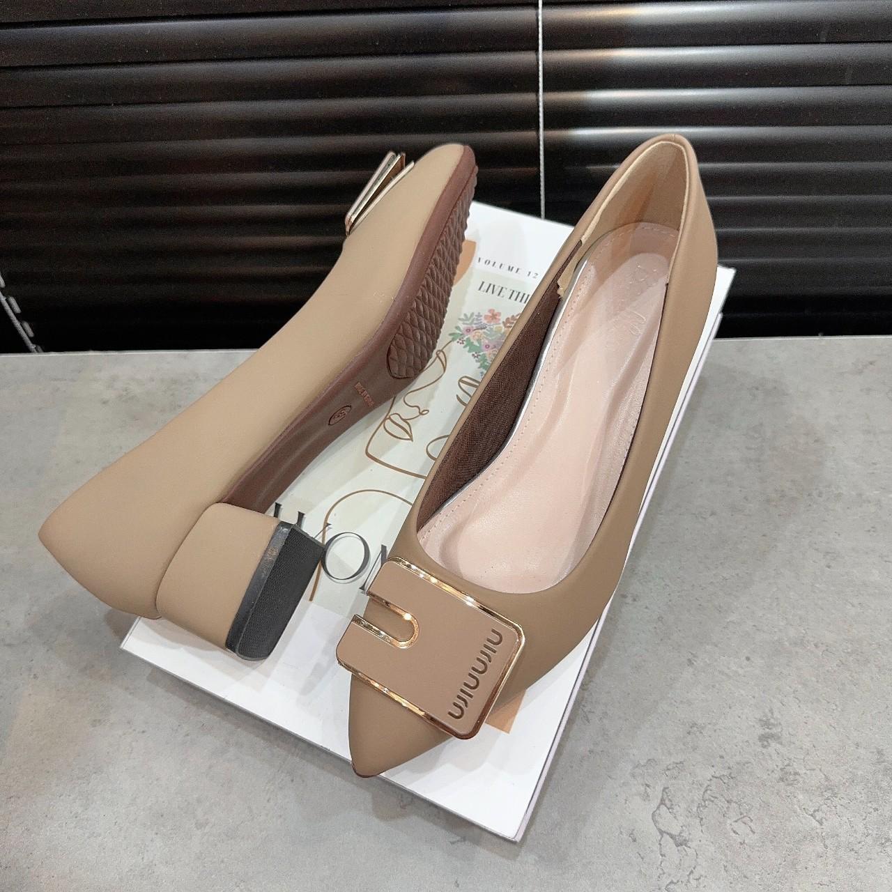 GIÀY BÚP BÊ CAO GÓT MŨI NHỌN - 3 PHÂN 5 PHÂN