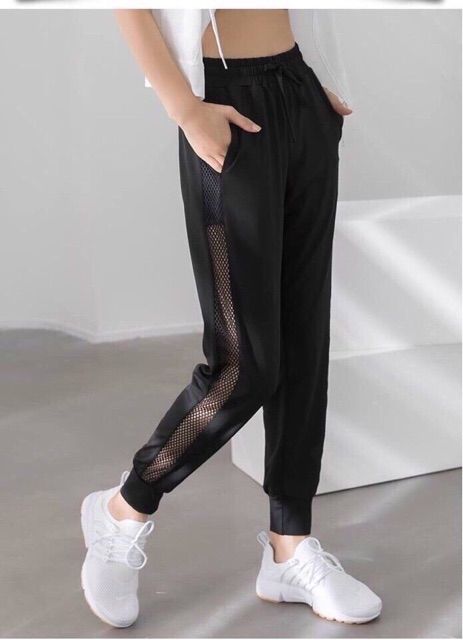 [HCM]Quần Jogger Lưới Nữ Thoải Mái Rẻ Đẹp