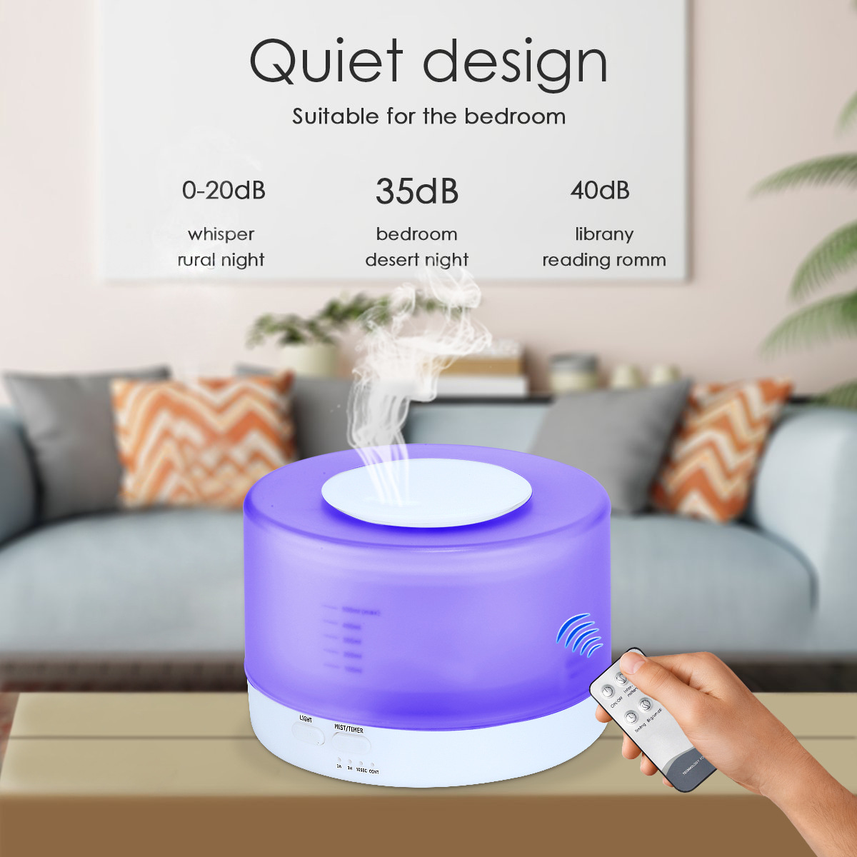 Máy xông tinh dầu 7 màu AROMA siêu bền