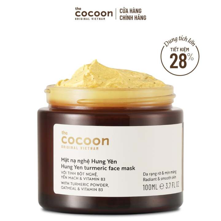 Mặt nạ nghệ Hưng Yên Cocoon giúp da rạng rỡ & mịn màng 100ml