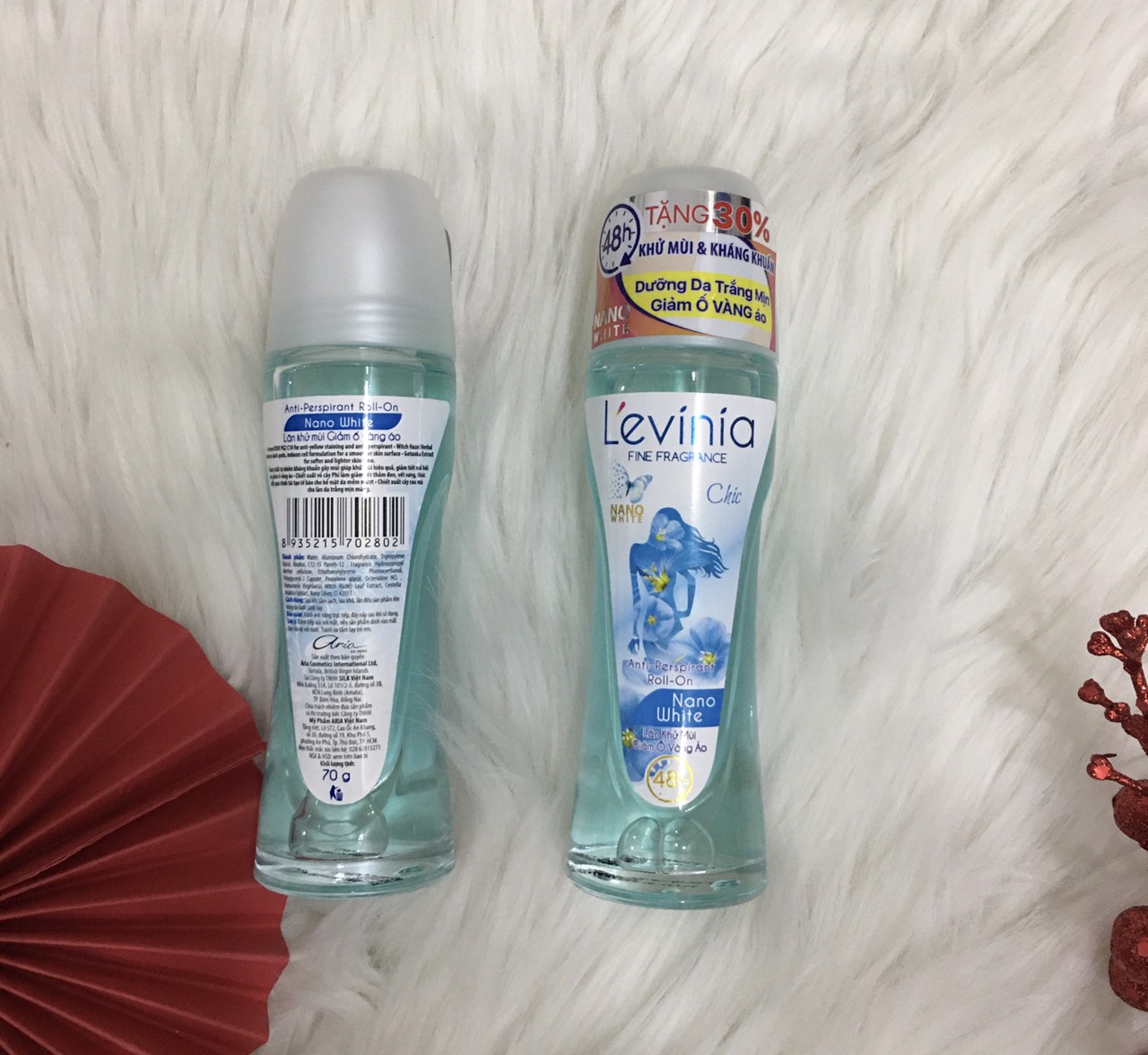 Lăn khử mùi trắng da ngọc trai L'evinia (Levinia) 65g