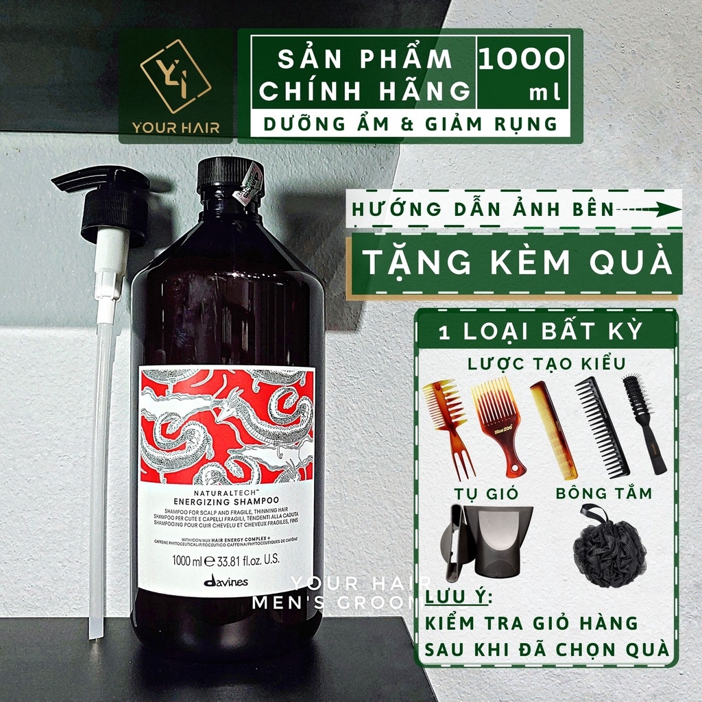 ❣  Dầu gội chống rụng tóc Davines NaturalTech Energizing Shampoo - 1000ml