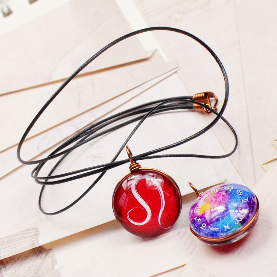 Dây chuyền 12 cung hoàng đạo Zodiac tông nhiều màu sắc siêu đẹp 06647-DC20M0017