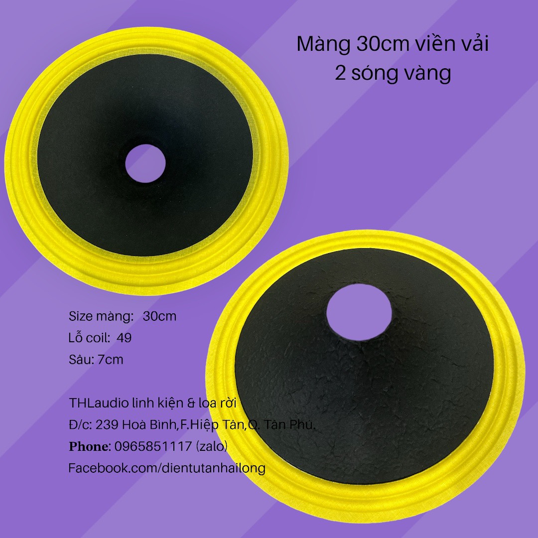 Màng Loa 30cm viền vải