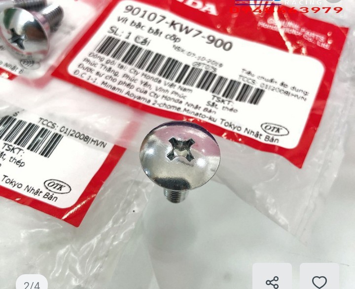 [HCM]Ốc cốp Wave Thái 110 zin chính hãng