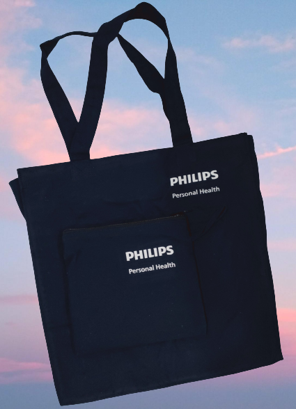 [Quà tặng không bán] Bộ Túi Tote Vải Canvas in họa tiết Philips