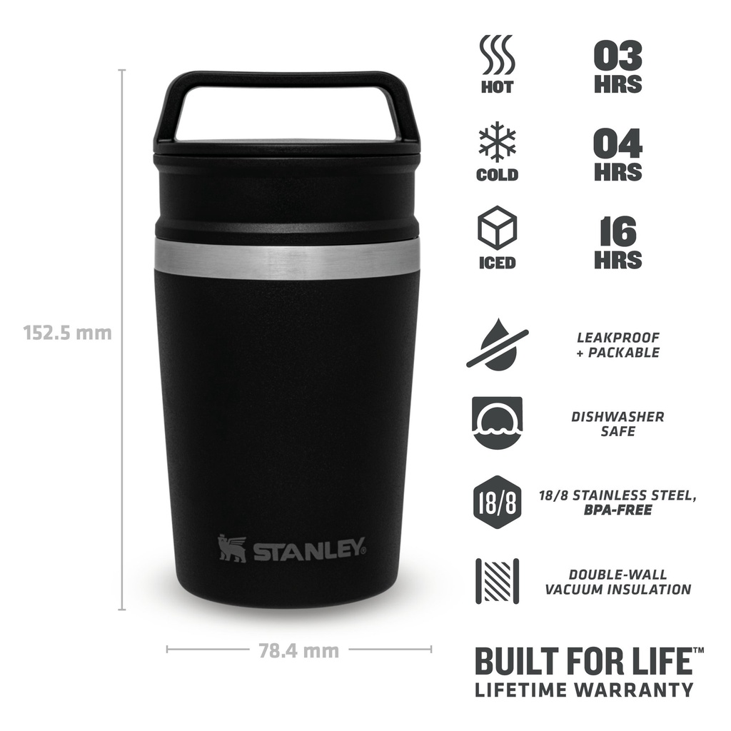 STANLEY ADVENTURE SHORTSTACK TRAVEL MUG 8OZ BÌNH GIỮ NHIỆT [Hàng chuẩn, xáchtay US]