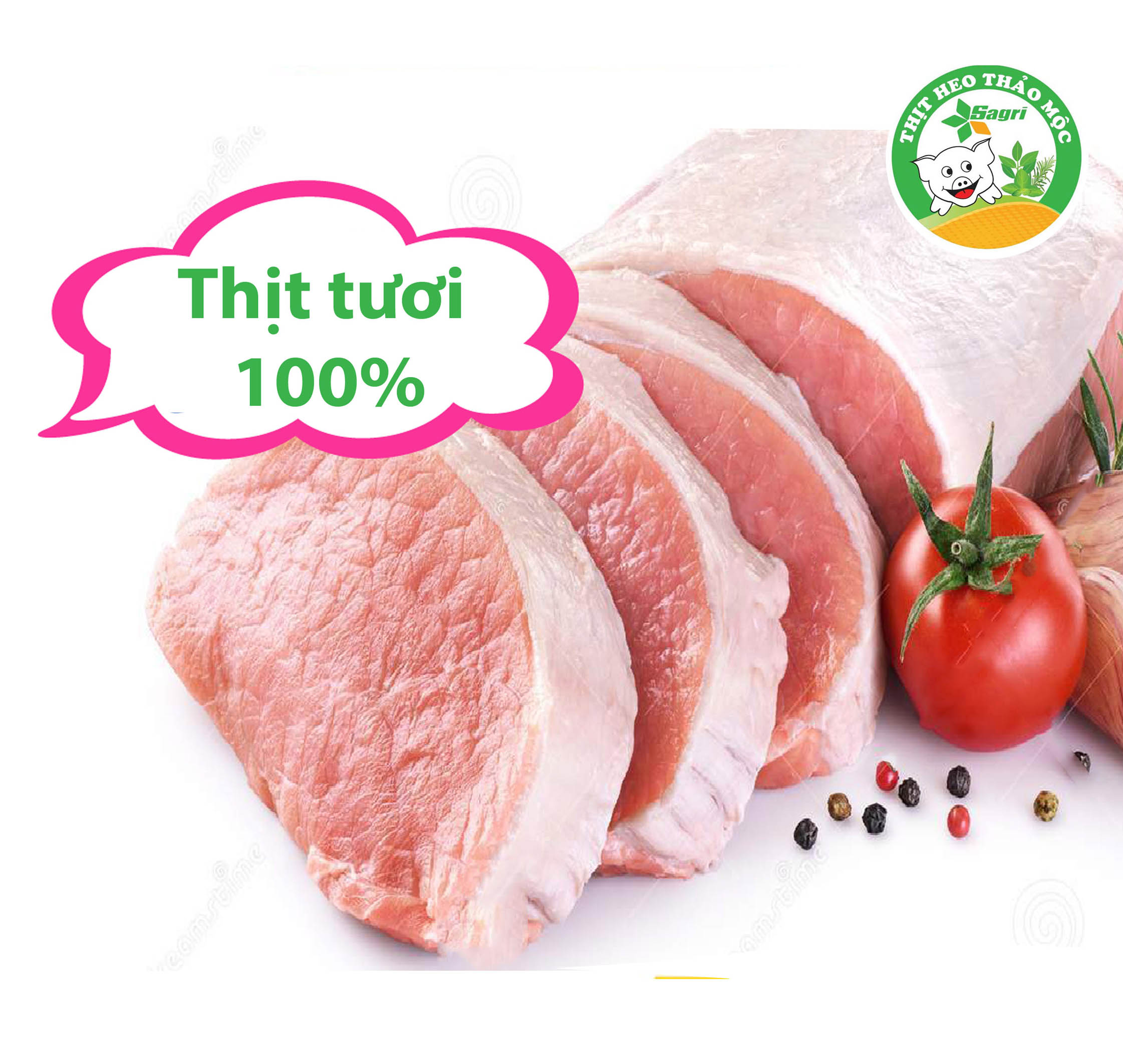 Cốt lết Heo Thảo mộc 500g - [Giao Ngay Tại HCM]