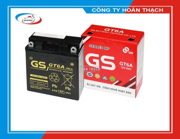 Bình Ắc Quy Khô GS GT6A có tuổi thọ cao, chất lượng ổn định - Bảo hành 6 tháng