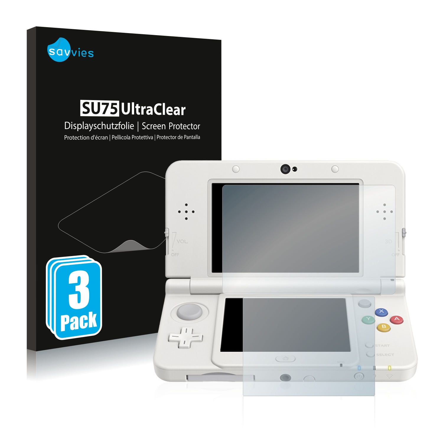 dán màn hình nintendo new 3ds screen protector small size