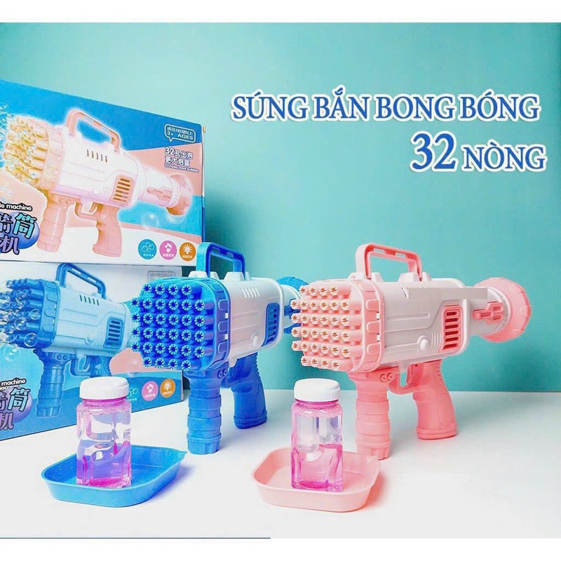 Đồ chơi bắn bong bóng 32 lòng
