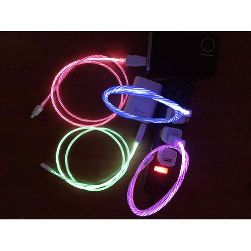 Sợi Cáp Sạc Micro Usb , Có Đèn Led Phát Sáng - Cá Tính, Đa Sắc [ĐỘ DÂY KHÔNG ĐỘ SẠC]