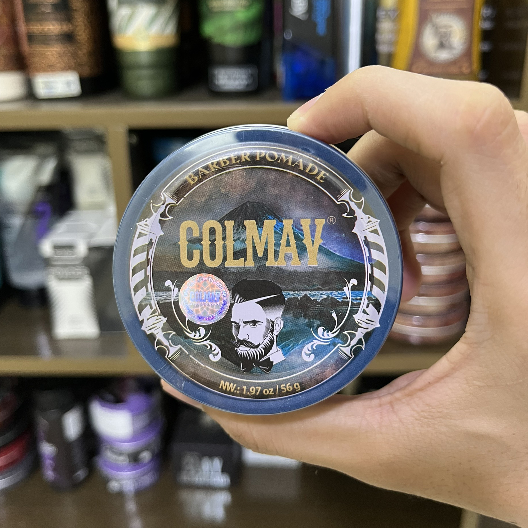 Sáp vuốt tóc colmav barber pomade gốc dầu 56g/116g - chính hãng 100%