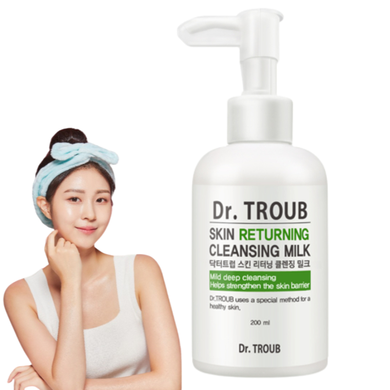 Sữa Rửa Mặt SIDMOOL Dr.Troub Skin Returning Cleansing Milk 200ml