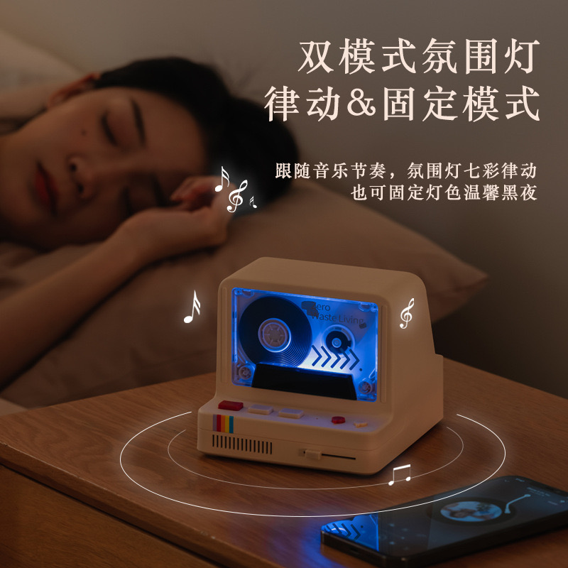 Loa bluetooth cassette cổ x20 retro ( Có Led RGB )