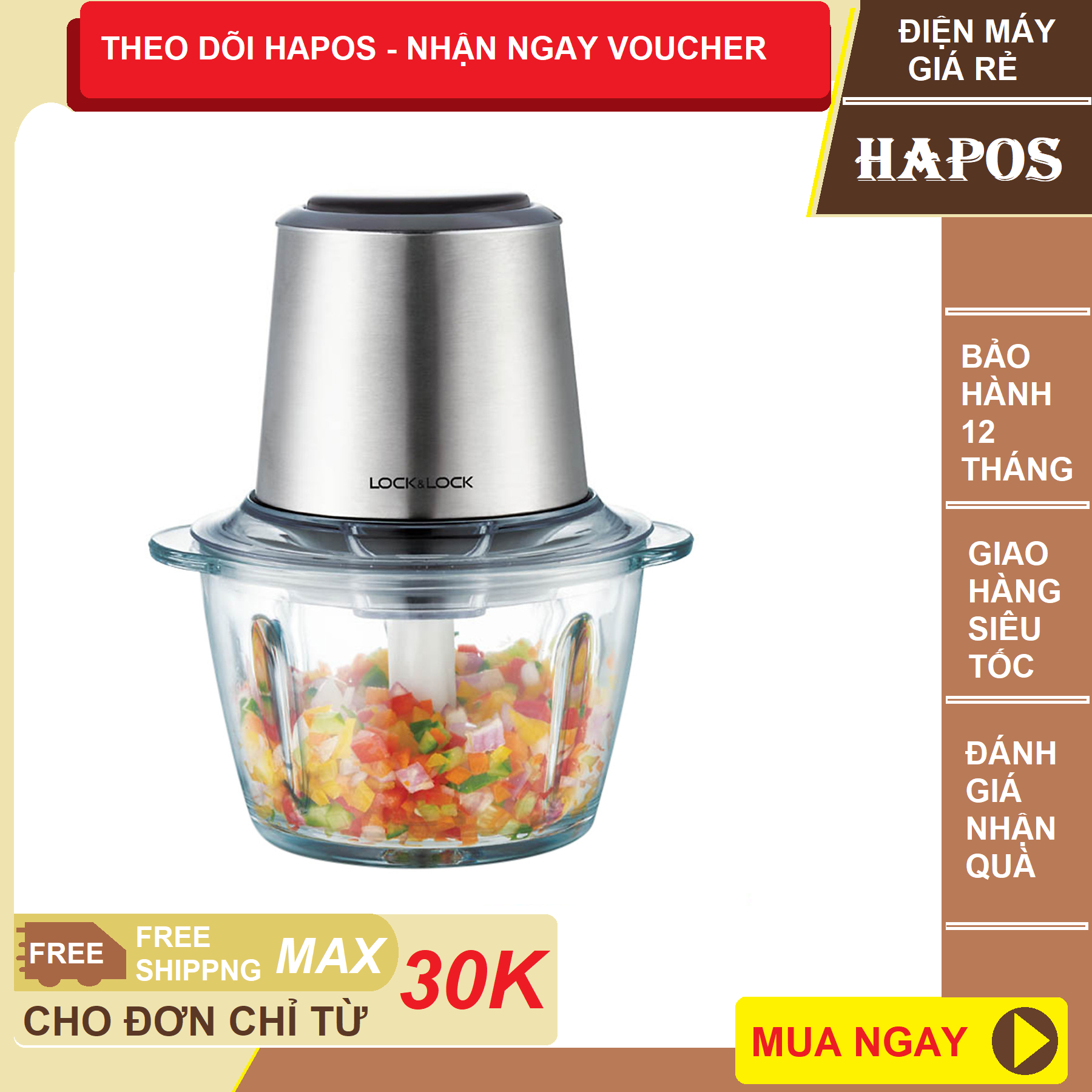 Máy Xay Thịt Lock&Lock EJM161BLK (350W)
