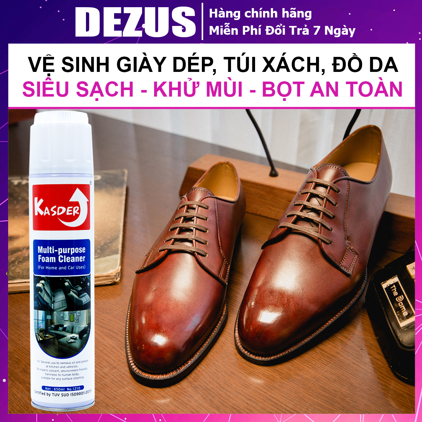 Chai Xịt Bọt Vệ Sinh Giày Dép, Túi Xách - Vệ Sinh Giày