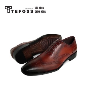 Giày Tây Oxford Nam Tefoss HT006 Hoạ Tiết Size 38-43 Sang Trọng Lịch Lãm thumbnail