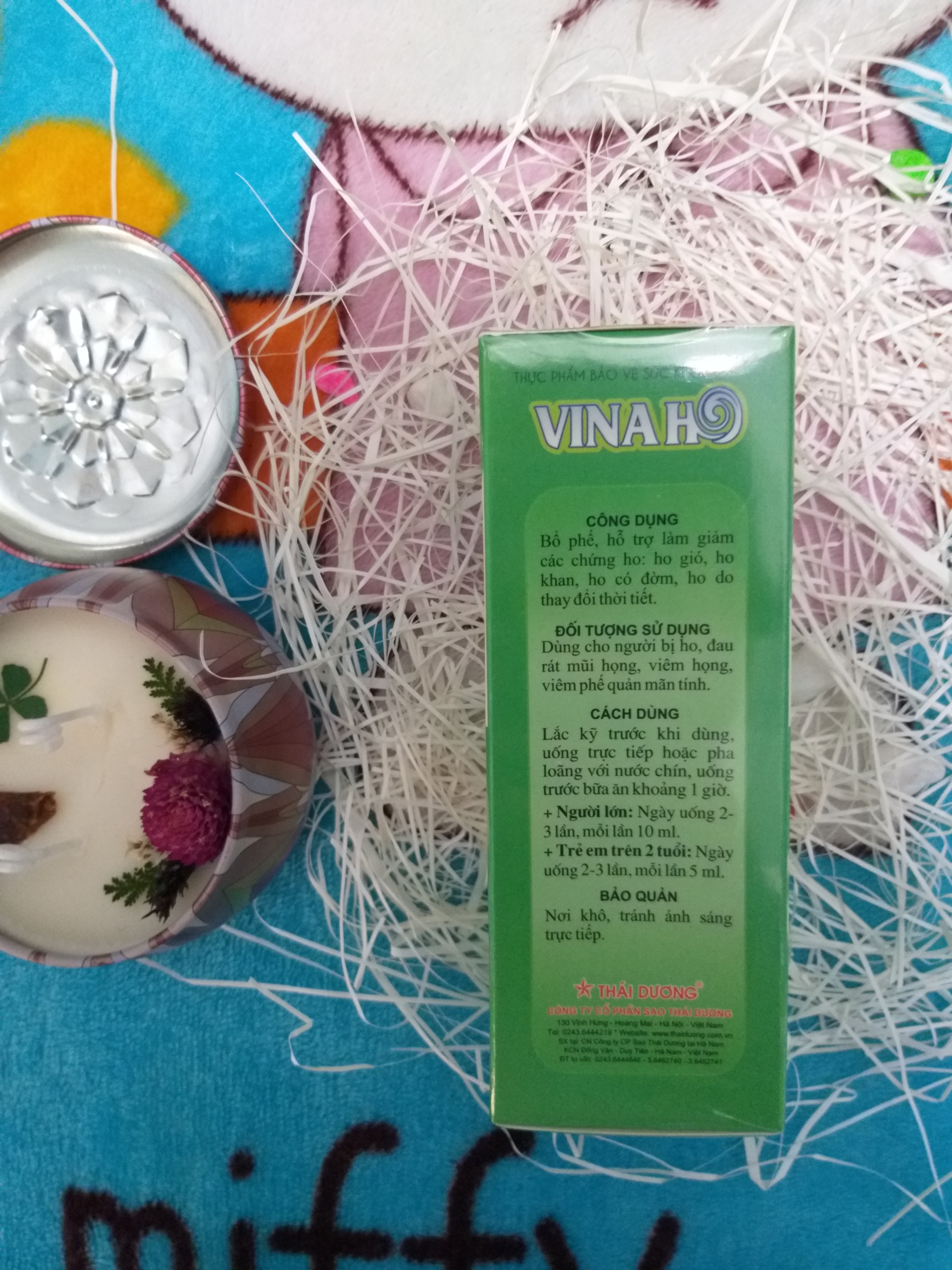 [HCM]Siro VINAHO Thái Dương - Lọ 100ml