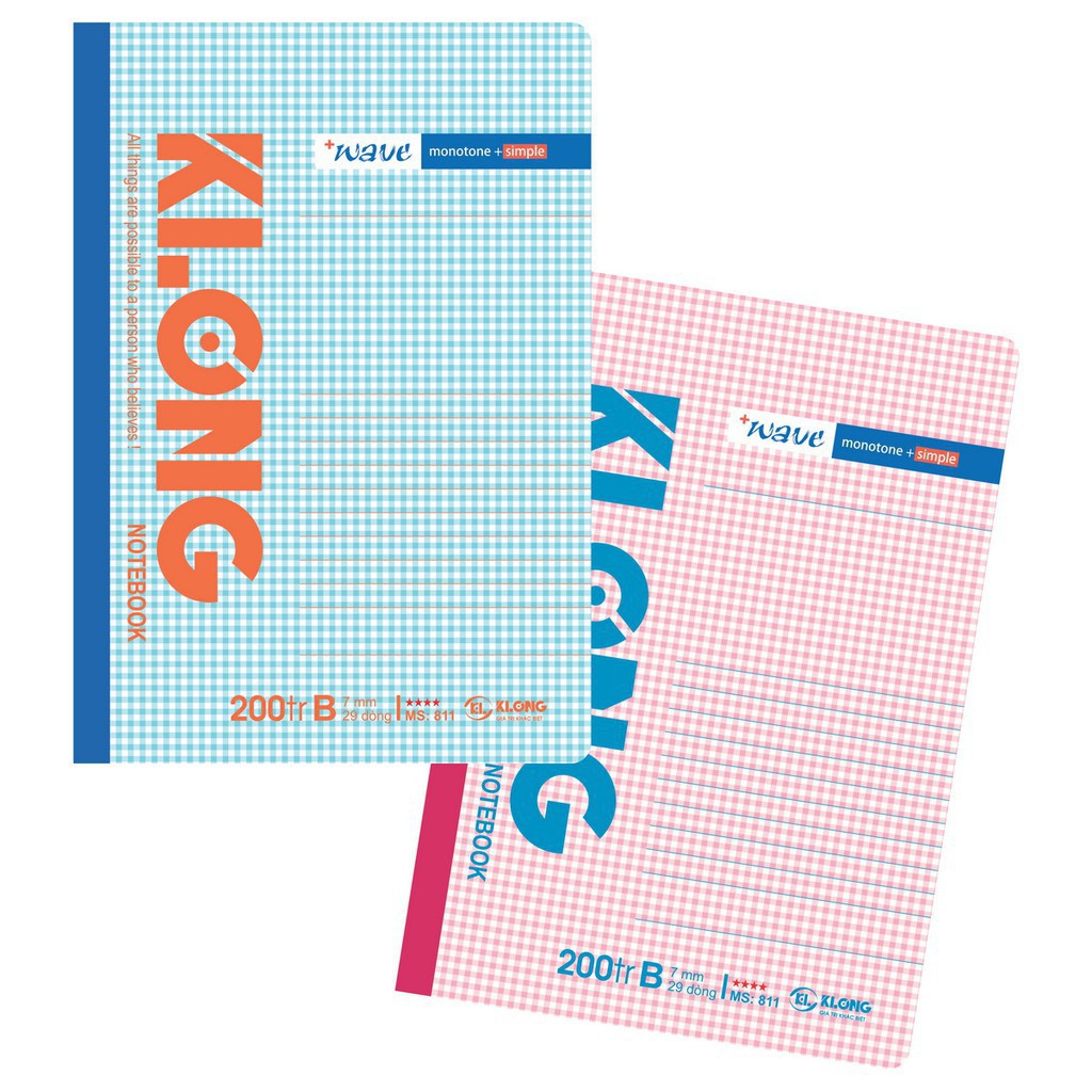 Vở klong 200 trang kẻ ngang