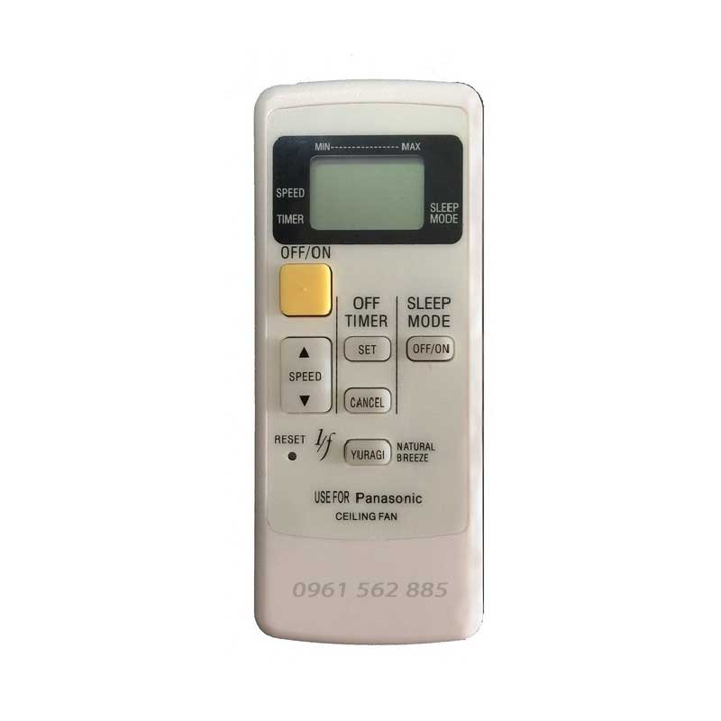 Điều Khiển Remote Quạt Trần Panasonic 5 Cánh