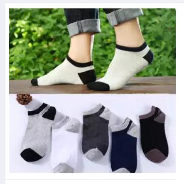 [HCM]Tất lười vá đáy nam-nữ đủ màu ( bộ 5 đôi)