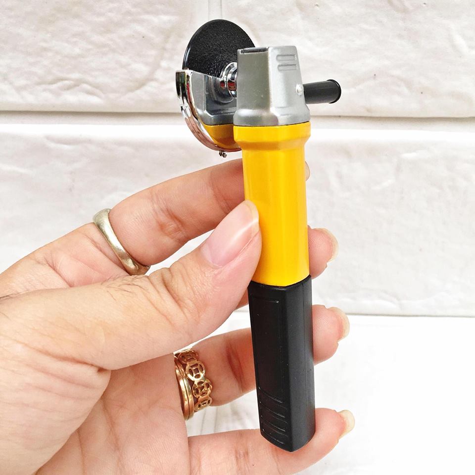 Bật Lửa Gas, Quẹt Hình Máy Mài Kiểu Dáng Độc Đáo Lạ Mắt