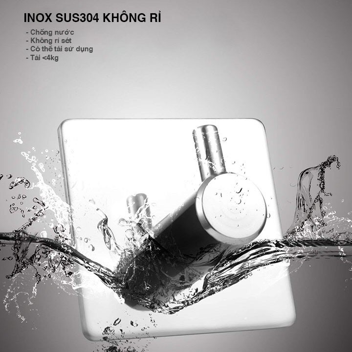 Móc Treo Inox 304 Dán Tường