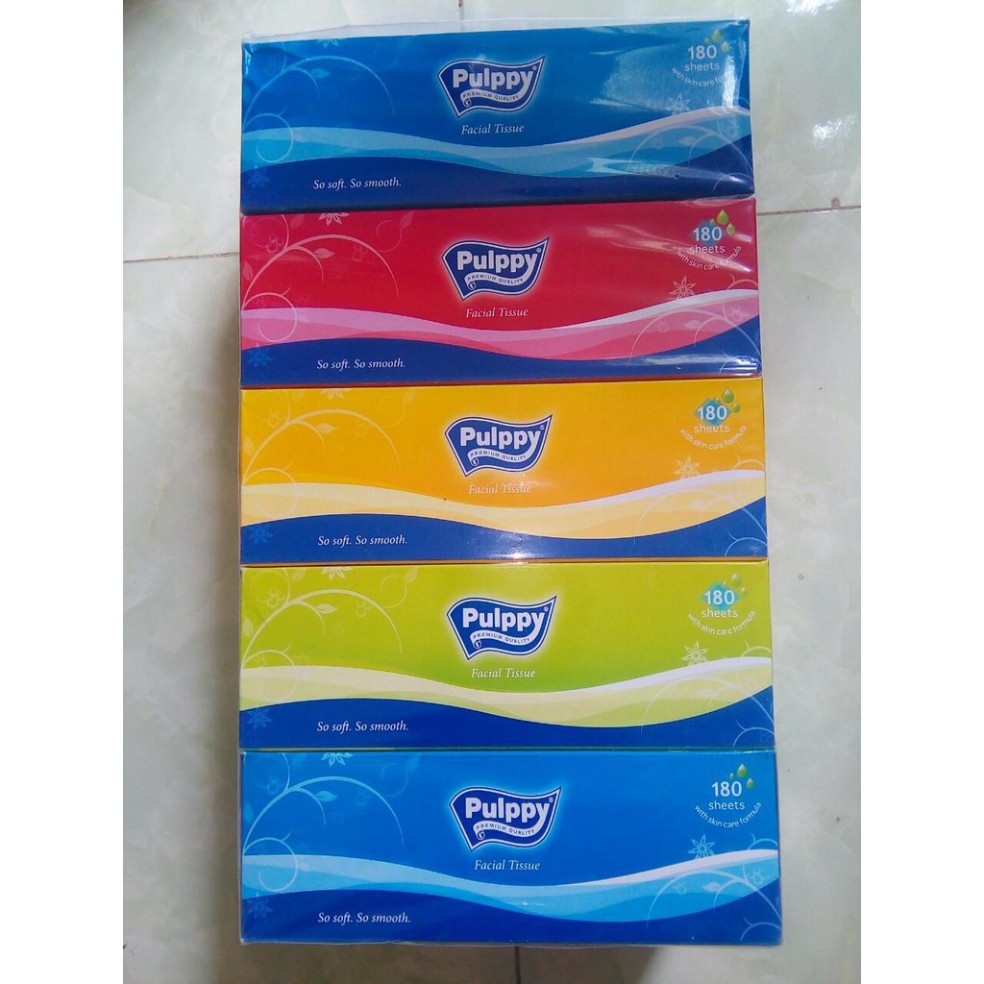 Khăn Giấy Hộp Pulppy 180 Tờ