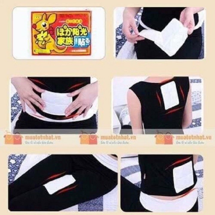Combo 20 miếng dán giữ nhiệt sưởi ấm cơ thể