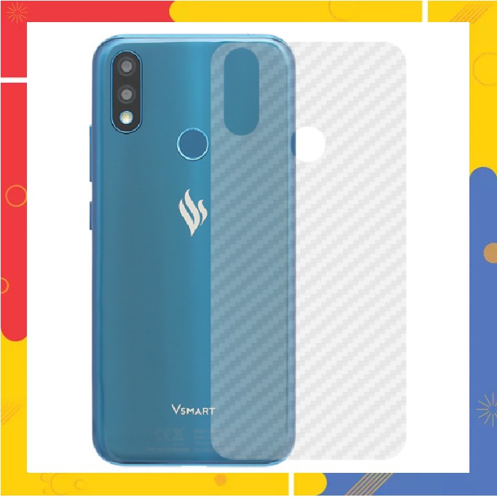 Miếng dán vân cacbon mặt sau vsmart joy 3/ active 3/ live/ joy 2 plus