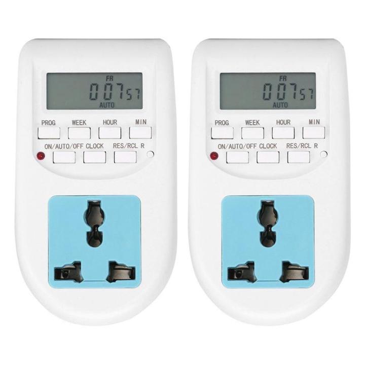 Bộ hai ổ cắm hẹn giờ bật tắt điện tự động AL06