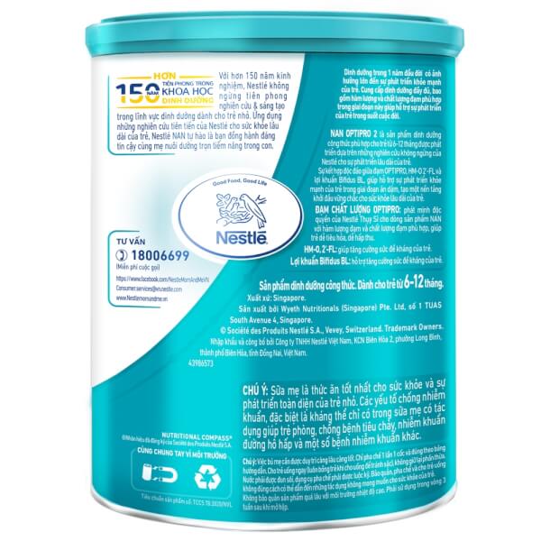 [Date T11/24][ FREESHIP MAX ]Sữa Bột Nestle NAN Optipro HMO số 2 lon 900g