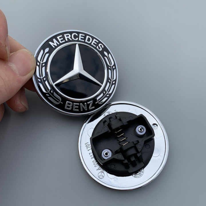 Logo nắp capo đầu xe ô tô-Mercedes W204 - Đường kính 57mm