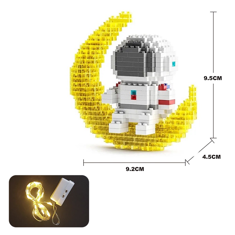 Bộ Đồ Chơi Lắp Ráp Mô Hình Phi Hành Gia Dễ Thương Cho Bé not lego SPACE BRICKS