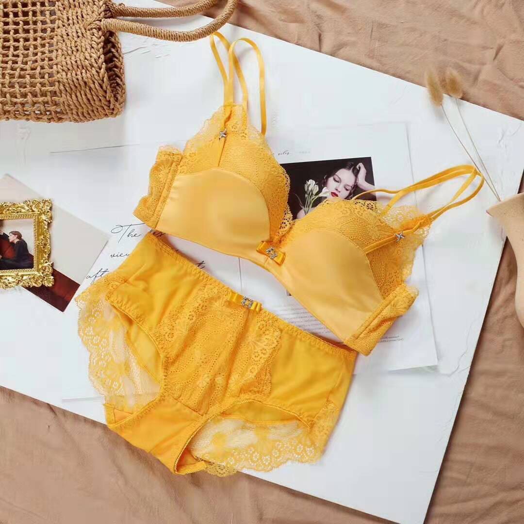 bộ đồ lót lụa phối ren cao cấp - Shop đồ lót xinh