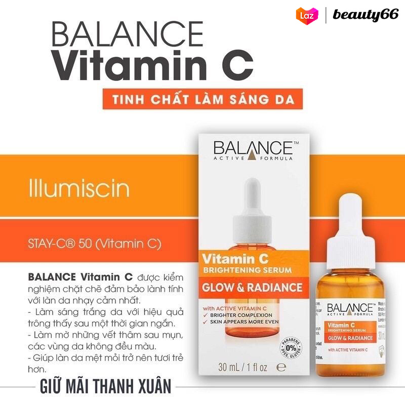 Serum dưỡng trắng da Balance Active Formula Vitamin C Brightening Serum làm săn chắc da 30mlFDAFA1.