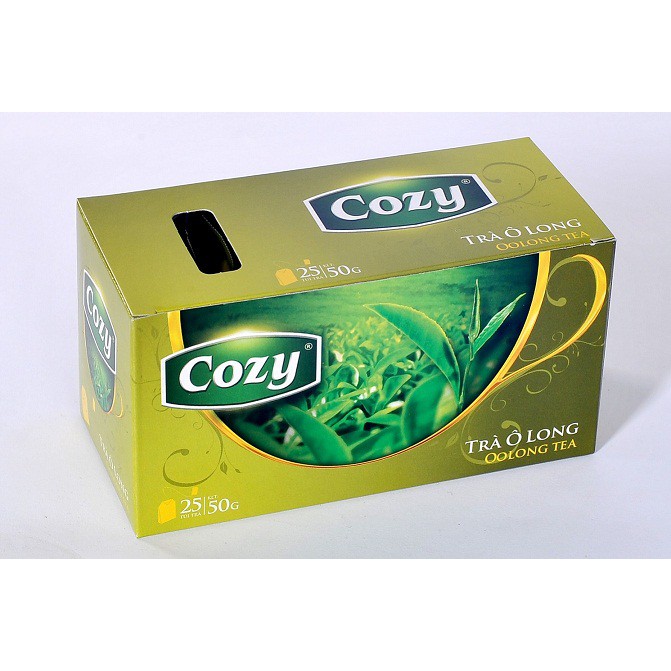 Trà cozy ô long túi lọc hộp 2gr x 25 túi