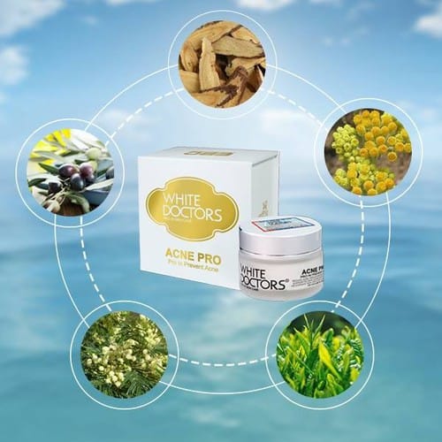 Kem loại bỏ mụn mờ thâm White Doctors Acne Pro 25g