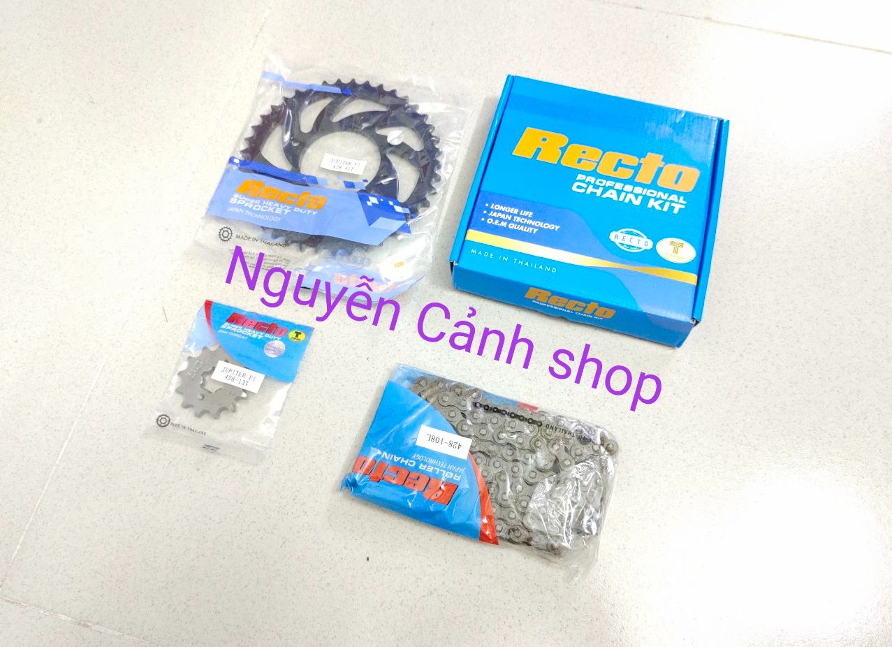 Nhông sên dĩa recto xe jupiter fi full đen, uy tính chất lượng