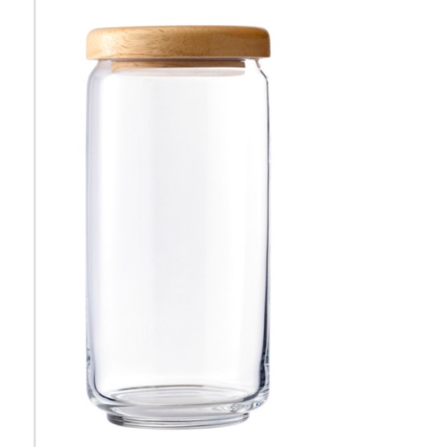 [HCM]Hũ thuỷ tinh nắp gỗ 1000ml ocean