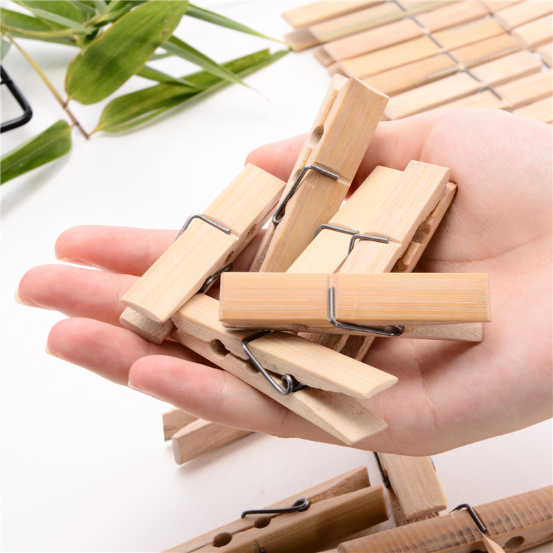 Set 20 Kẹp Phơi Quần Áo Bằng Gỗ (1 Túi 20 Kẹp)