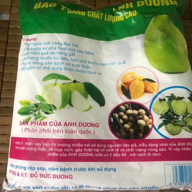 100 Túi bọc trái (bưởi, xoài, nhãn,ổi ...) ổi